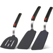 Silicone Spatula Turner Set Large And Thin Flipper Spatulas Heat Resistant