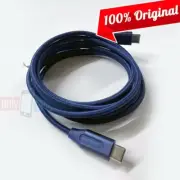 OEM Verizon 6FT Braided Blue USB-C Charge Data Cable for Galaxy iPhone Google