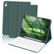 for iPad 11th 10th Generation Case with Keyboard 11/10.9" 2025 Dark Green