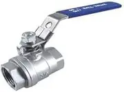 Ball Valve SS 2 Piece Full Bore with Locking Device BSP - 65mm