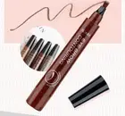 Microblading Pen 5 Color Waterproof Eyebrow Tattoo Liquid Ink 4 Fork Brow Pencil