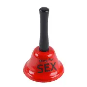 Hand Bell Hand-held Ring Red Metal Bell For Party Novelty Funny Romantic Toy