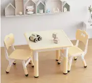 Children's Table and Chair Set, Height Adjustable Toddler Table and Chair Set