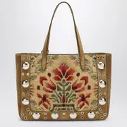 [Valentino Garavani] Medium tote bag Nellcôte in jacquard fabric One size Multicolor