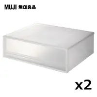 在飛比找PChome精選優惠-【MUJI 無印良品】PP衣裝盒/橫式/小/3A/2入