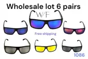 Wholesale Lot Six Classic WF Frame 80S Sport Cool Style 1086 Sunglasses Class