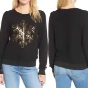 DREAM SCENE || NWT Wildfox Snow Flake Sweater Top sz S Made in USA