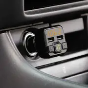 Laser Bluetooth FM Transmitter: Drive Safe with Handsfree Calls & Fast USB Charging