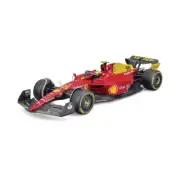 BURAGO 1/24 Scuderia Ferrari F1-75 #55 CARLOS SAINZ Monza 75 YRS DISPLAY CASE