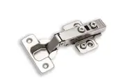 Berta 10-Pack Full Overlay Frameless Soft-Close European Hinges, 110° 3D Ad