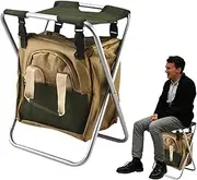 Backpack Stool - Folding Garden Seat with Gardening Tool Bag,Gardening Gifts, Garden Tools Carrier, Portable Chair Seat, Camping Stool for Mom or Dad Yongbao