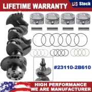 Crankshaft & Piston Ring Kit 231102B610 For Hyundai Kia Accent Veloster Rio 1.6L (for: Hyundai)