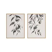 Hanging Gumnuts Duo Framed Canvas Print 125x80cm