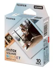 [Fujifilm] Instax Sqaure Sunset Film 10 Pack in White 87038