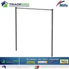 Hills® Ground Mount Post Kit Fold down Single & Double Clothesline Midnight Sky