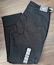 Dockers Men's Pants Jeans-Cut Straight-Fit Stretch Black Size 36x29