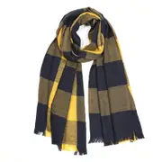 ANYYOU Scarf Black and Yellow Plaid Unisex Cashmere Autumn Winter long Pashmina Shawl Muffler