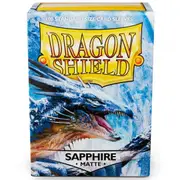 Dragon Shield Standard 100ct Sapphire MATTE 63x88mm