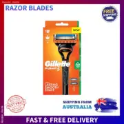 Fusion Manual Razor Handle + 2 Blade Refills Gillette 5-Blade Shave