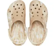 CROCS Baya Marbled Clog, Chai/Multi 206935-2ZM, Unisex W8/M6