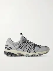 [Asics] Asics - Gel-sonoma 15-50 Faux Leather And Rubber-trimmed Mesh Sneakers - Gray - UK 3.5 UK 3.5 Gray