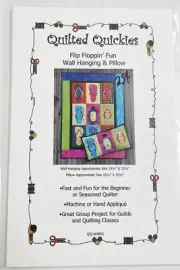 Quilted Quickies Flip Floppin' Fun Wall hanging & Pillow Pattern