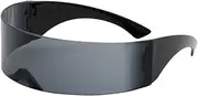 [HIIALIUR] TENOL Futuristic Festival Funny Sunglass Costume Glasses for Party, as described