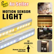 LED Motion Sensor PIR Light Cordless Battery Powered Night Light Closet Stair