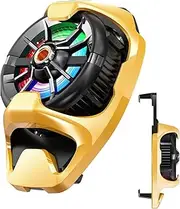 Cooling Fan for Phone, Back Clip Cell Phone Cooler, Semiconductor Cellphone Cooling Fan with RGB Lights, Noiseless Mobile Phone Radiator for Video Watching, Games