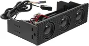 jojofuny Computer Case Speaker Front Panel Speaker Stylish Design Built-in Mic for Realistic Music Experience