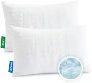 Cooling Pillows for Sleeping Standard Size Set of 2,Shredded Memory Foam Bed Pil