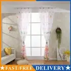 Butterlfly Sheer Scarf Valances Thin Gauze Curtain for Room Door Window AU