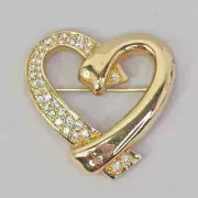 1.40 Ct Round Cut Lab-Created Diamond Wedding Brooch Pin 14K Yellow Gold Plated