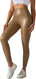 [Generic] Leggings for Women Tummy Control Stretch Comfy Full Length 2025 Regular & Plus Size, Yellow, Medium
