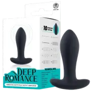 Vibrating Butt Plug with T-Bar Base (Black)