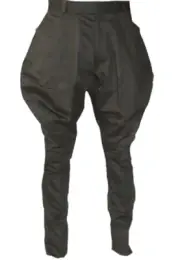 Mens Black Breeches Horse Riding Polo Pants Baggy Sports Pants Hinting Trousers