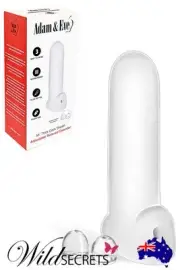 NEW Adam and Eve Mr Thick 8.5 inch Penis Extension with Ball Strap & Spacers