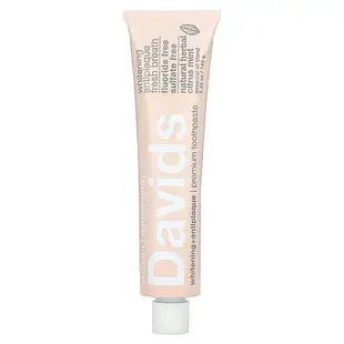[iHerb] Davids Natural Toothpaste Premium Toothpaste, Whitening + Antiplaque, Natural Herbal Citrus Mint, 5.25 oz (149 g)