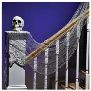 Gray Creepy Cloth Gauze Drape Halloween 60" x 30 inches