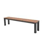 Mimosa 187 x 36cm Charcoal Rhone Aluminium Bench