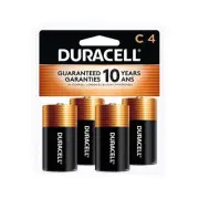 Duracell PGD MN1400R4ZX Coppertop Retail Battery, Alkaline, C Size (Pack of 4)