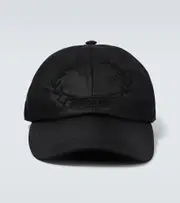 [Burberry] Burberry Logo embroidered baseball cap M black