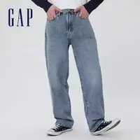 在飛比找momo購物網優惠-【GAP】男裝 寬鬆牛仔褲-藍色(462864)