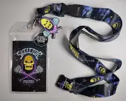 NEW - Skeletor Masters of the Universe Lanyard Charm & ID Holder Bioworld