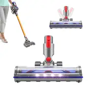 Floor Brush Attachment with LED Light for Dyson V7 V8 V10 V11 Cordless Vacuum Cleaners