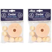 16pcs Cedar Moth Balls & Cedar Rings Repellent Wardrobe Drawer Mothballs Protect