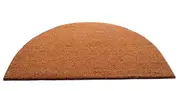 Nubra Natural Plain Half Round PVC Backed Coir Doormat - 60 x 90 cm - Entry Mat, Welcome Mat, Door mat, Non Slip, Anti Slip, Front Door, Waterproof, Durable