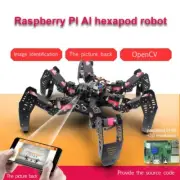 18DOF Hexapod Robot Spider Robot 2DOF PTZ w/ Main Board for Raspberry Pi 4B/4G