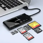 USB3.0 Multi-Card Reader SD/TF/CF/Micro SD/XD/MS 7 in 1 Fast 5Gbps Memory Car...