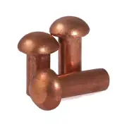 62pcs M3 copper rivet round head rivets GB867 percussion riveting nail